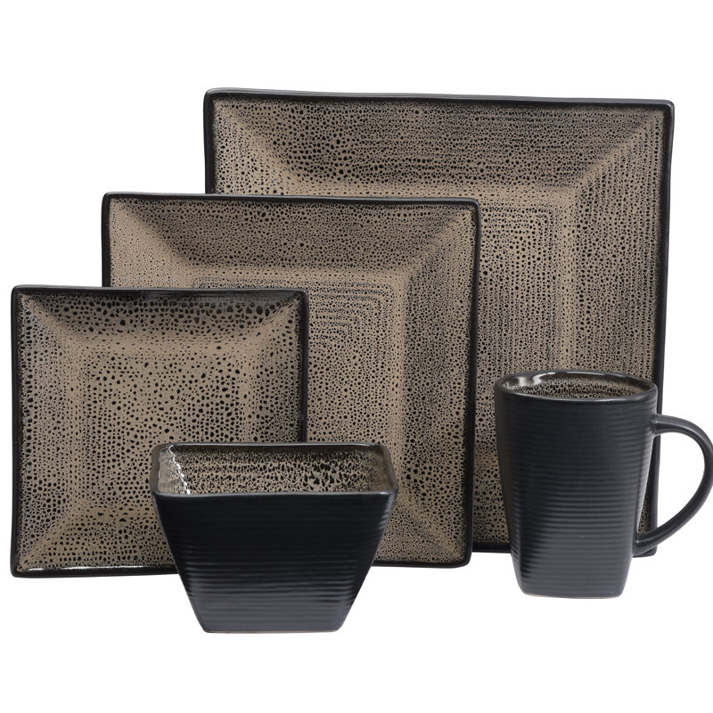 Tremeti 20 Piece Dinnerware Set, Service for 4, Taupe