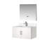 Meuble-lavabo de salle de bain 36 po X P 22 po , Comptoir en quartz blanc, ensemble de robinets et Miroir à DEL-1830679234