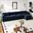 Modern Chenille Loveseat Sofa Couch With Ottoman-506217868-506217871