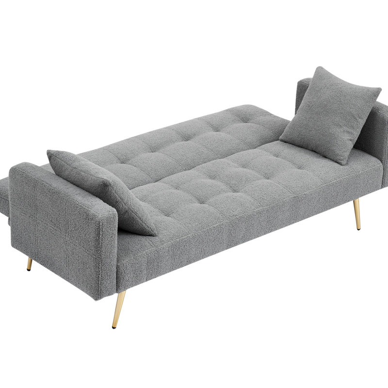 Canapé-lit 71,7 po, Gris
