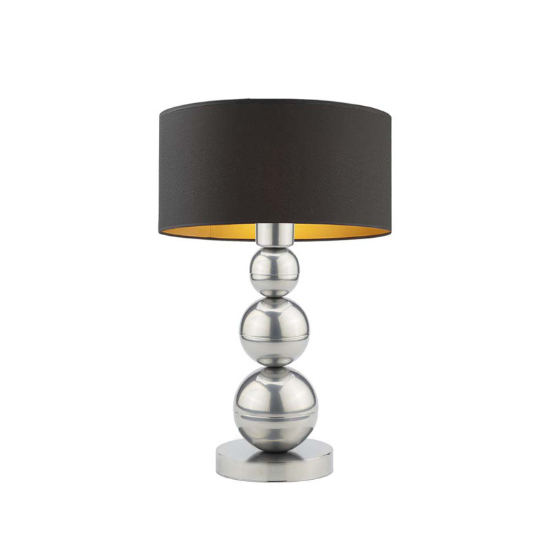 Ruffy Metal Desk Lamp, Black, Silver