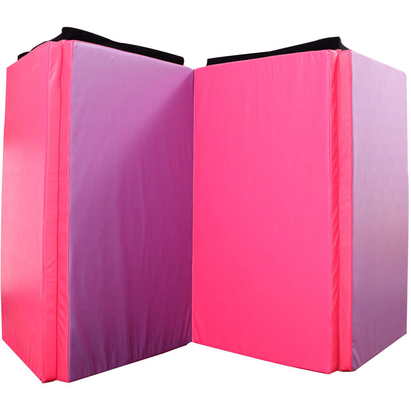 Tapis en mousse de 4 po de largeur, H 0,2 po x L 6 po x l 4 po, Rose foncé / rose