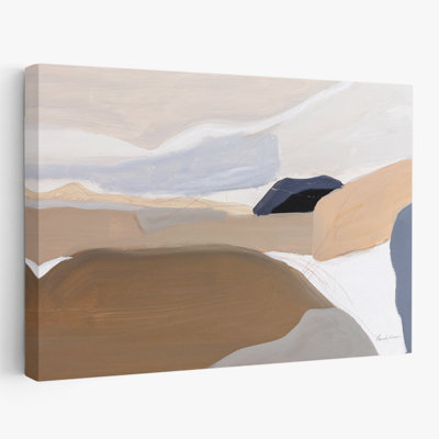 Seasonal Changes - Abstract Blue Brown Gray