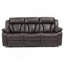 Canapé inclinable Daria G686-RS, brun foncé