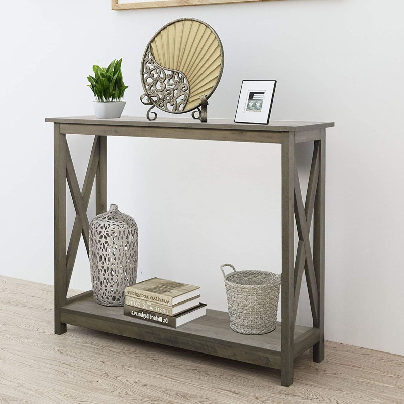 Applecroft 39'' Console Table, Washed Oak