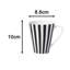 Waterside 24pc Black Split Stripe Porcelain Dinner Set