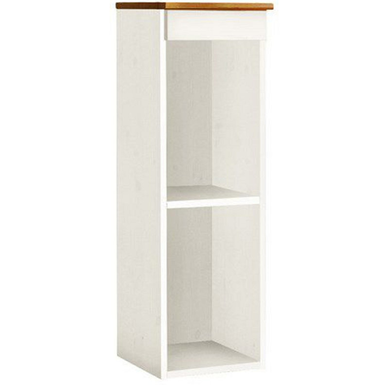 Edgarton 80cm Kitchen Pantry, White/Honey