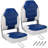 Set of 2 Folding Boat Seats, High Back Waterproof Marine Seats with Thick Sponge Padding and Hinges for Fishing Boats, Jon Boats and Speedboats-679362062