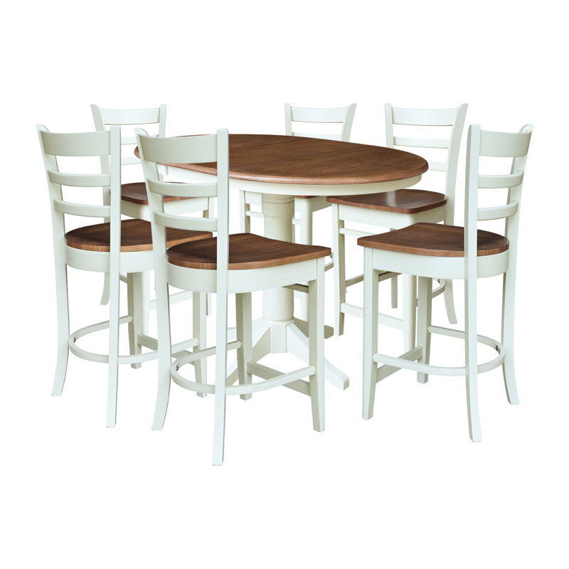 Ensemble de salle à manger à hauteur de comptoir Mirage, 7