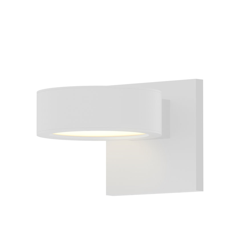 Applique murale d'extérieur à DEL intégrée à 2 ampoules H 4,5 po Reals, Blanc