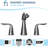 Da Vinci Widespread Bathroom Fountain Faucet with Drain Assembly-63680031