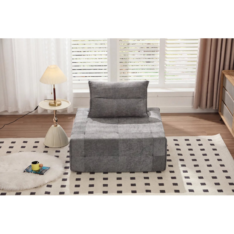 Standard Size Deep Seat Modular Sectional Sofa – Adjustable Backrest & Chenille Fabric – Compressed Packaging – For Living Room/bedroom/lounge