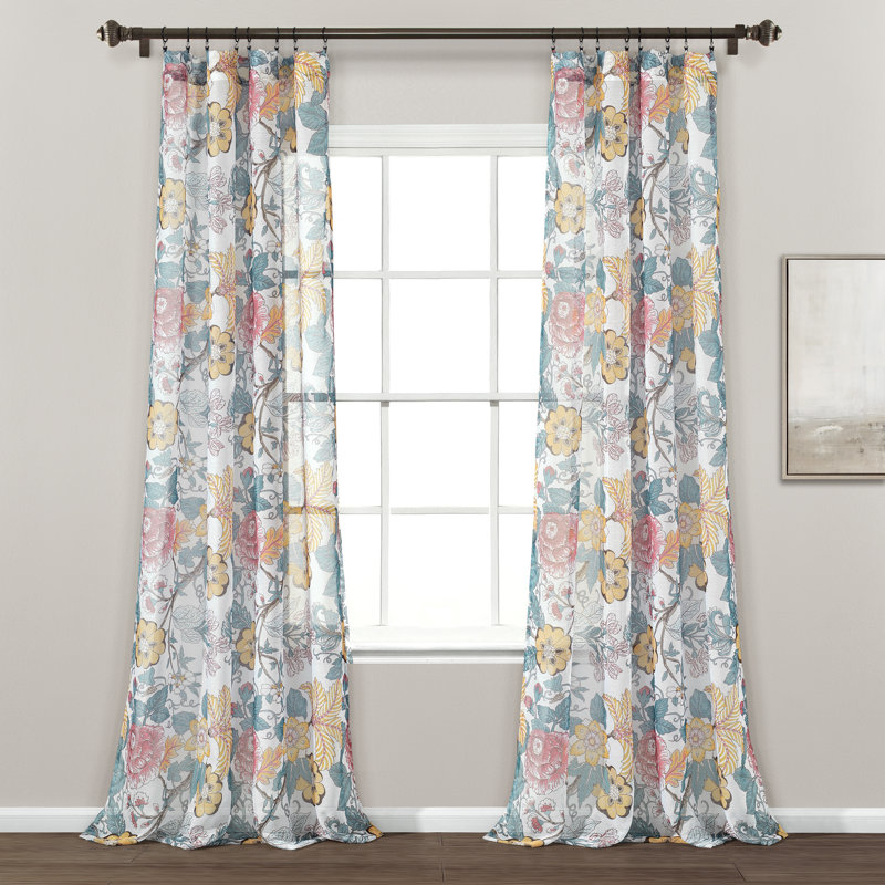 Paire de rideaux transparents Lush Decor Sydney (ensemble de 2)