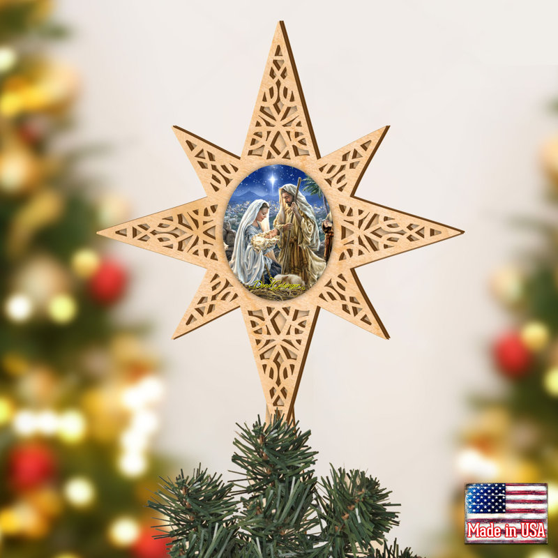 16.5'' Wood Shatterproof Tree Topper