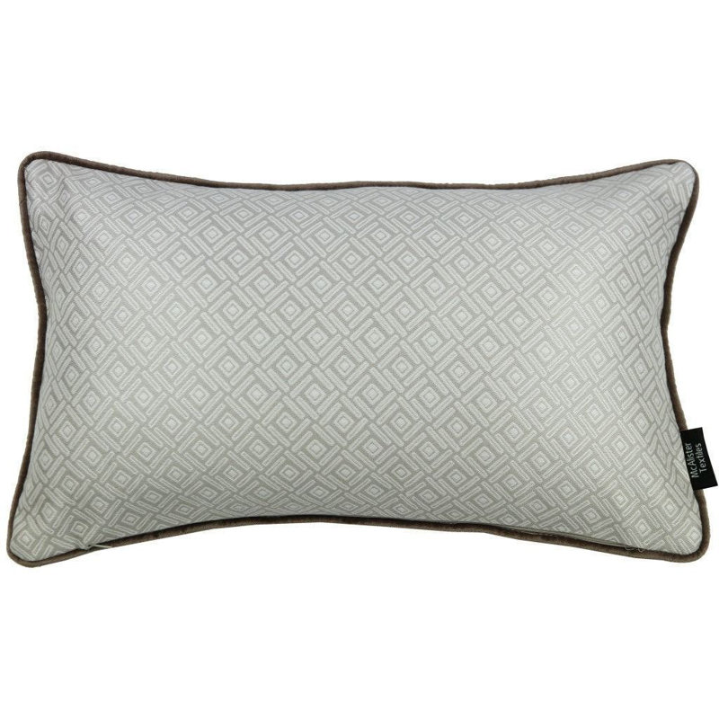 Hudepohl Geometric Rectangular Cushion Cover, 30 x 50cm, Taupe