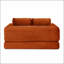 Canapé-lit pliant convertible 2-en-1, canapé-lit en velours côtelé moderne avec 2 coussins, causeuse futon rembourrée et désossée avec lit escamotable, canapé modulaire pliant pour le salon-1211291944