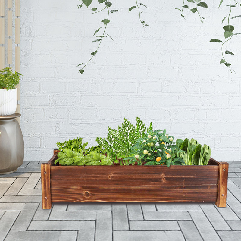 Ahjanay Wood Planter Box