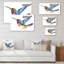 Humming Bird - Cadre photo, impression sur toile-185230871-185230863