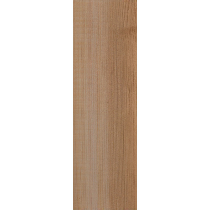 Queue de chevron lisse Huntington, Cèdre rouge, H 12 po x l 3 1/2 po x L 24 po