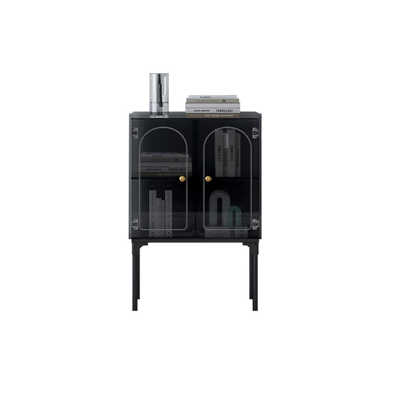 Armoire d'appoint luxueuse de style italien, Noir