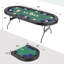 Table de poker pliante 84 po pour 10 joueurs de 84 po Texas Holdem