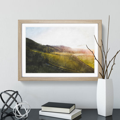 Didling Countryside in West Sussex - Picture Frame Graphic Art