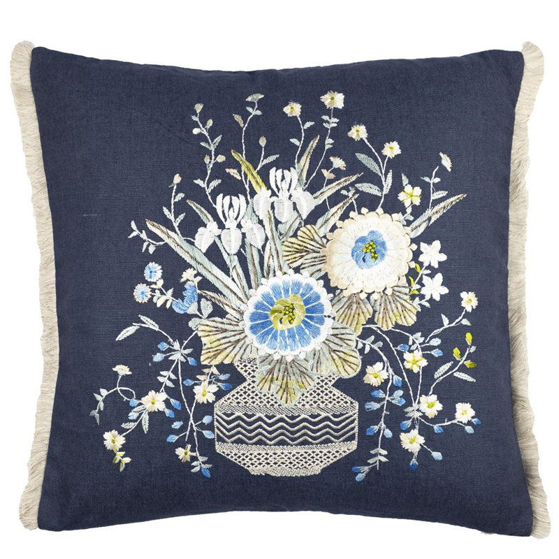 Palette Provencale Decorative Pillow, Indigo