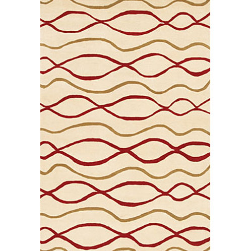 Wool Abstract Indoor Rug, 5' x 7'6"