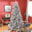 Arbre de Noël artificiel floqué neige avec 1401 pointes, support en métal pliable, assemblage facile, arbre de Noël articulé-1999789449
