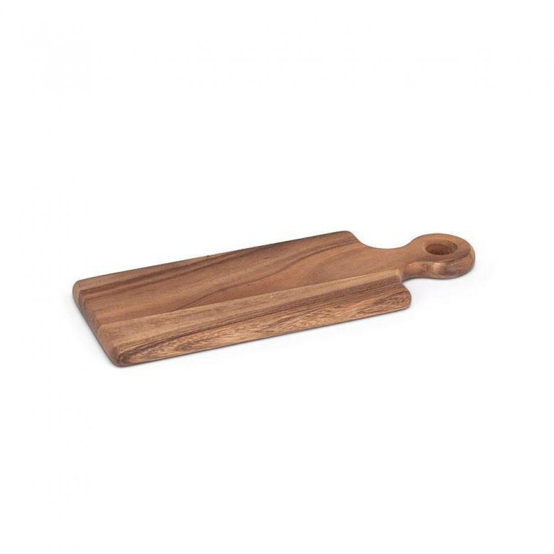 Small Acacia Wood Rectangular Cutting Board with Loop Handle