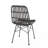 Grey And Metal Chairs - Enhance Your Outdoor Dining Experience Chairs Of 2 With Attractive Wrapped Design
