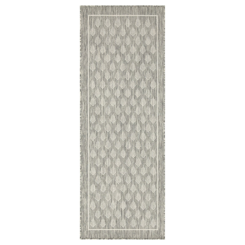 Sunshine GC_HAR2009 Silver Indoor/Outdoor Area Rug, Runner 2'7" x 7'3"