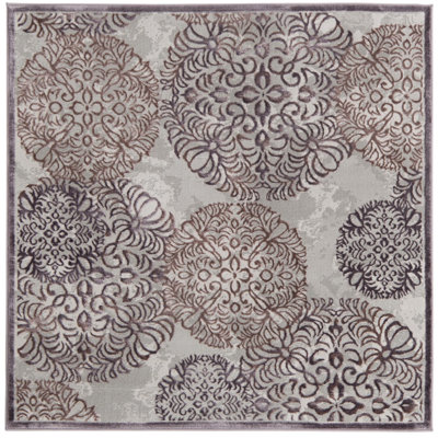 Tapis transitionnel Glencoe couleur prune