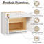 Armoire de base style Shaker blanc pré-assemblé en l 36 po x P 24 po x 34,5 po Homeibro Cozy Design-99152008-126039593