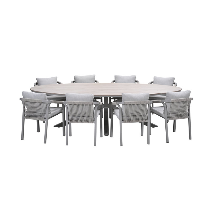 Edison 8 Seater with Monti Dining Chairs