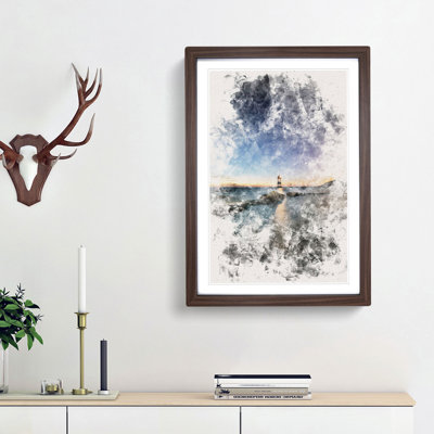 Penmon Lighthouse in Anglesey Wales - Picture Frame Painting Print