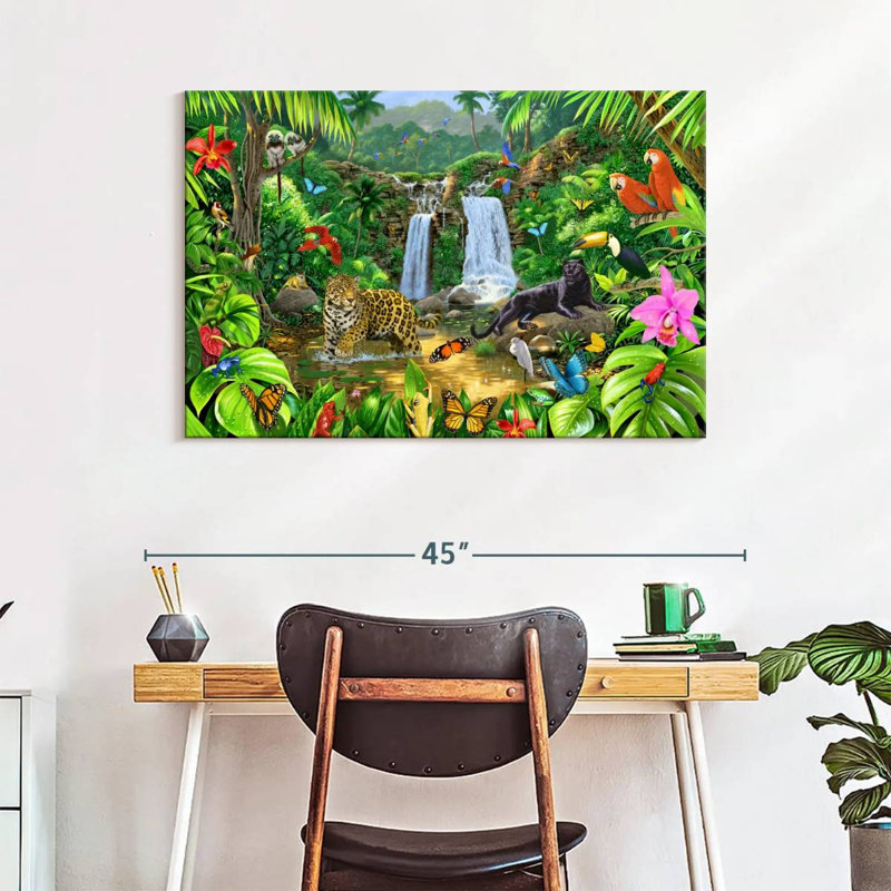 Brampt Rainforest Harmony I, 26" H x 39" W