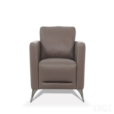 Taupe Leather Chair