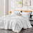 Yuki Basketweave Clip Jacquard Cotton Comforter Set-101427369