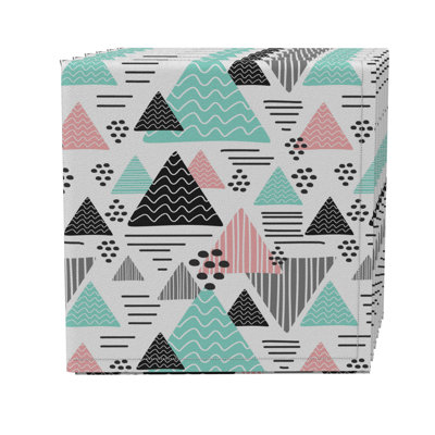 Rectangular Geometric Cotton Twill Tablecloth