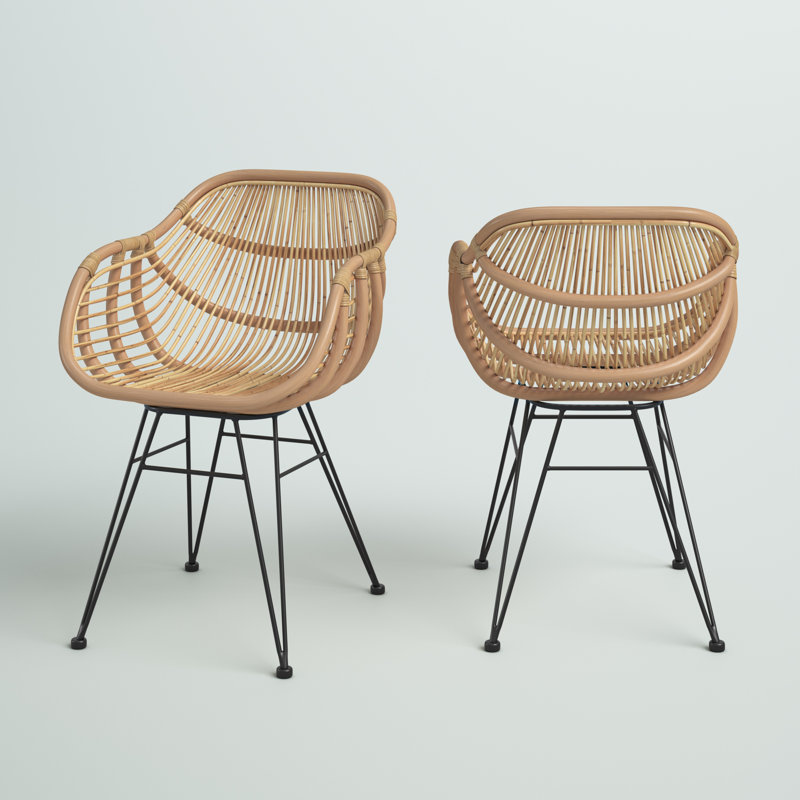 Chantilly 46cm H Side Chair in Black, Brown