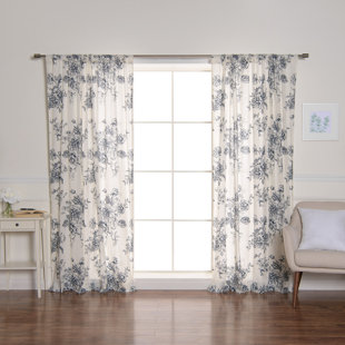 Reamstown Cotton Semi Sheer Curtain Panel Pair