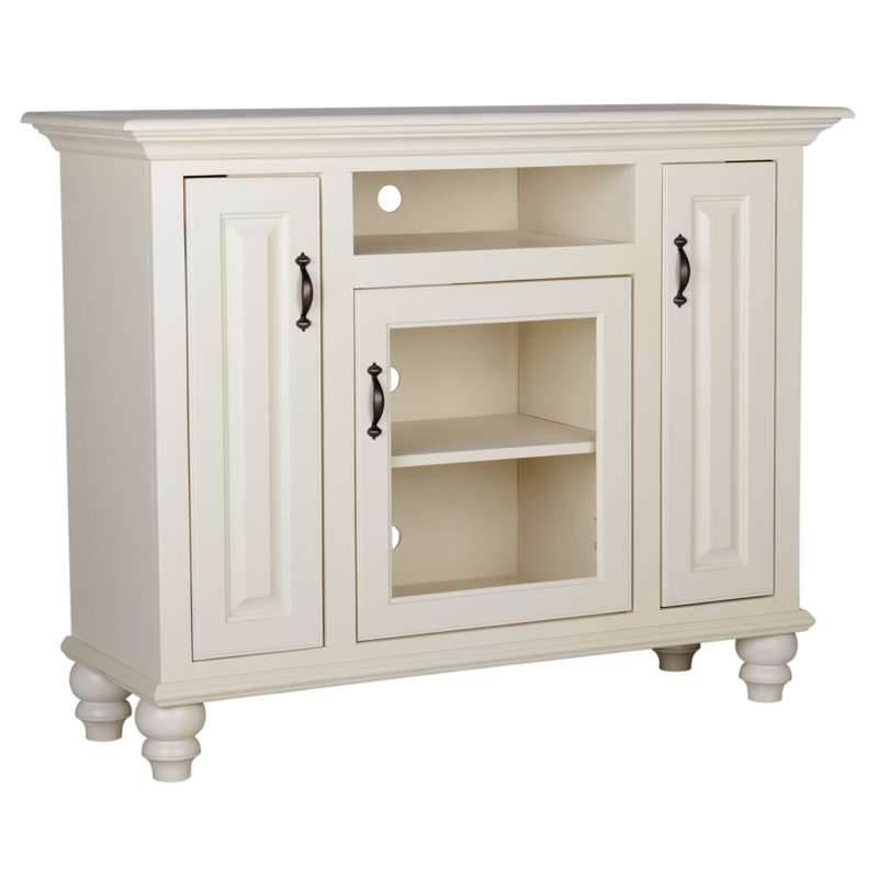 Velarde Unfinished TV Stand for TVs up to 55", Havannah Gold