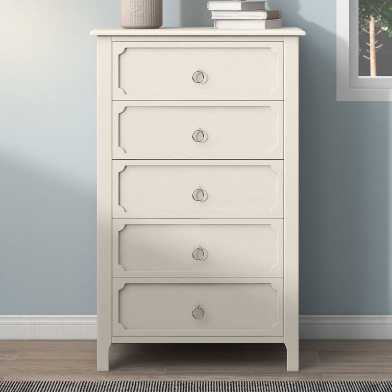 Commode 5 tiroirs en bois massif l 31,9 po Youngtown