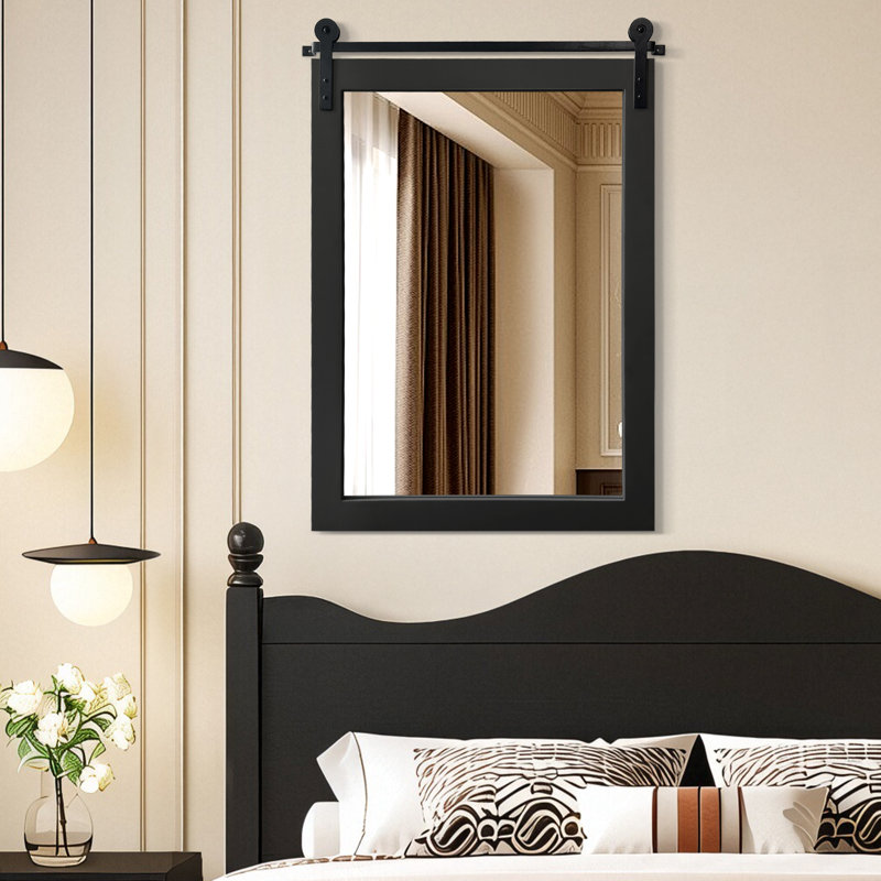 Miroir d'appoint mural, Noir