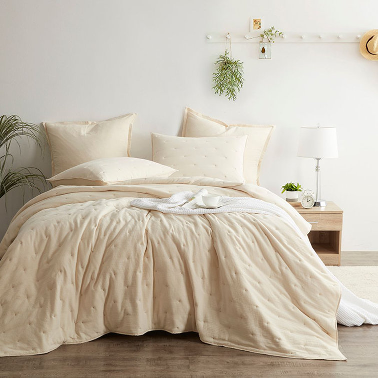 New Season Naturally Yours Cotton No Leno Duvet Cover Set | Wayfair