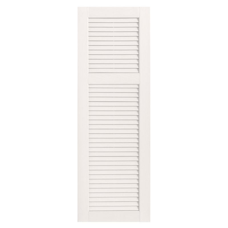 Paire de volets à persienne droite, 32 po, Blanc, 16 po