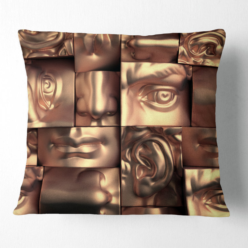 Coussin Abstract Abstract Blocks, 16 po x 1 po, Coussin décoratif