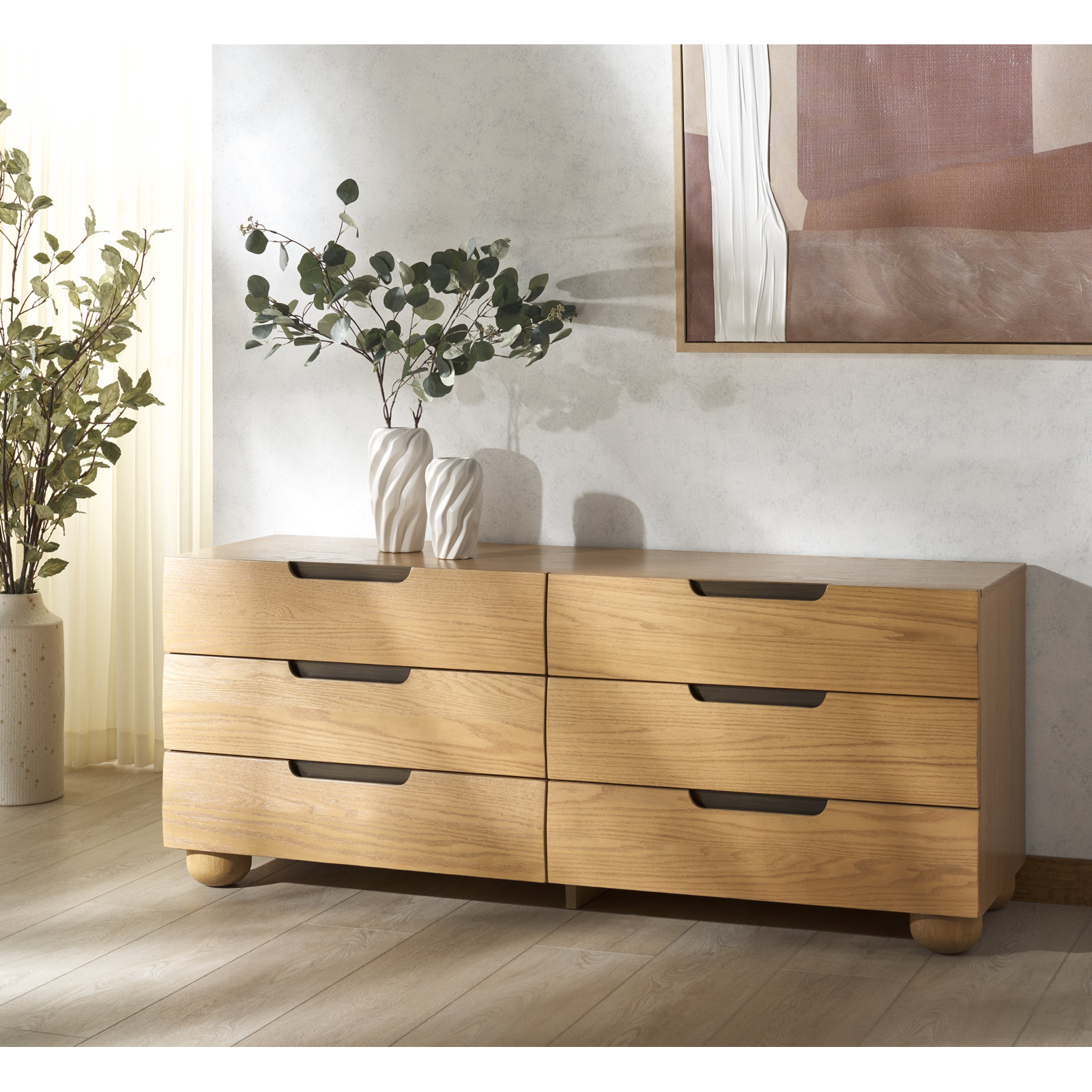 Ernest 64" Double Dresser, Natural