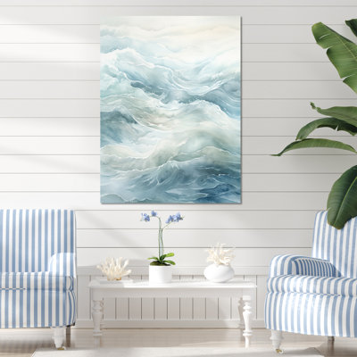 Impression sur toile Ocean Minimal Waves Charm